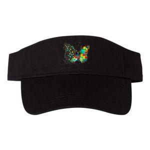 Autism Awareness Butterfly Peace Lover Gift Valucap Bio-Washed Visor