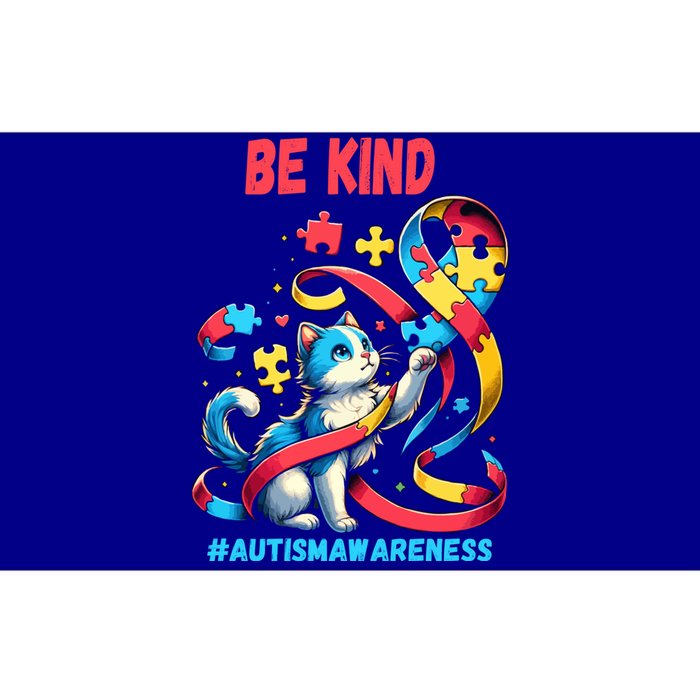 Autism Awareness Be Kind Cat Funny Gift Bumper Sticker