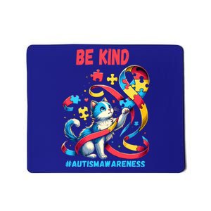 Autism Awareness Be Kind Cat Funny Gift Mousepad