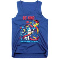 Autism Awareness Be Kind Cat Funny Gift Tank Top