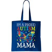 Autism Awareness Butterfly Design IM A Proud Autism Mama Gift Tote Bag