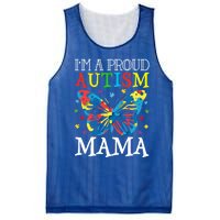 Autism Awareness Butterfly Design IM A Proud Autism Mama Gift Mesh Reversible Basketball Jersey Tank