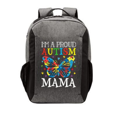 Autism Awareness Butterfly Design IM A Proud Autism Mama Gift Vector Backpack