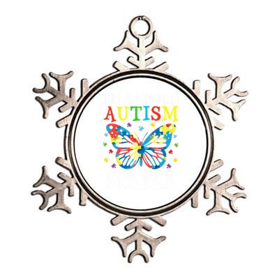 Autism Awareness Butterfly Design IM A Proud Autism Mama Gift Metallic Star Ornament