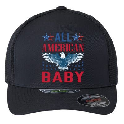 All American Baby Patriotic Flexfit Unipanel Trucker Cap