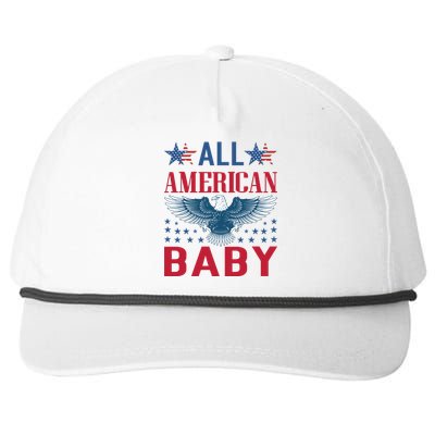 All American Baby Patriotic Snapback Five-Panel Rope Hat