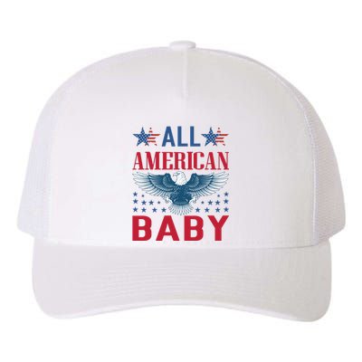 All American Baby Patriotic Yupoong Adult 5-Panel Trucker Hat