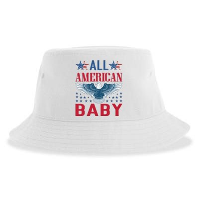 All American Baby Patriotic Sustainable Bucket Hat