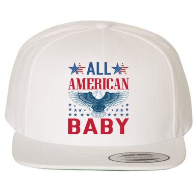 All American Baby Patriotic Wool Snapback Cap