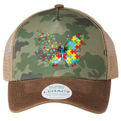 Autism Awareness Butterfly Peace Lover Gift Men Women Legacy Tie Dye Trucker Hat