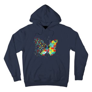 Autism Awareness Butterfly Peace Lover Gift Men Women Hoodie