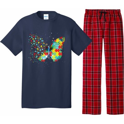 Autism Awareness Butterfly Peace Lover Gift Men Women Pajama Set