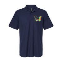 Autism Awareness Butterfly Peace Lover Gift Men Women Softstyle Adult Sport Polo