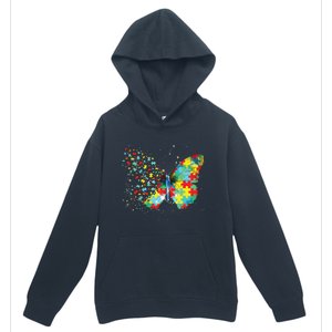 Autism Awareness Butterfly Peace Lover Gift Men Women Urban Pullover Hoodie