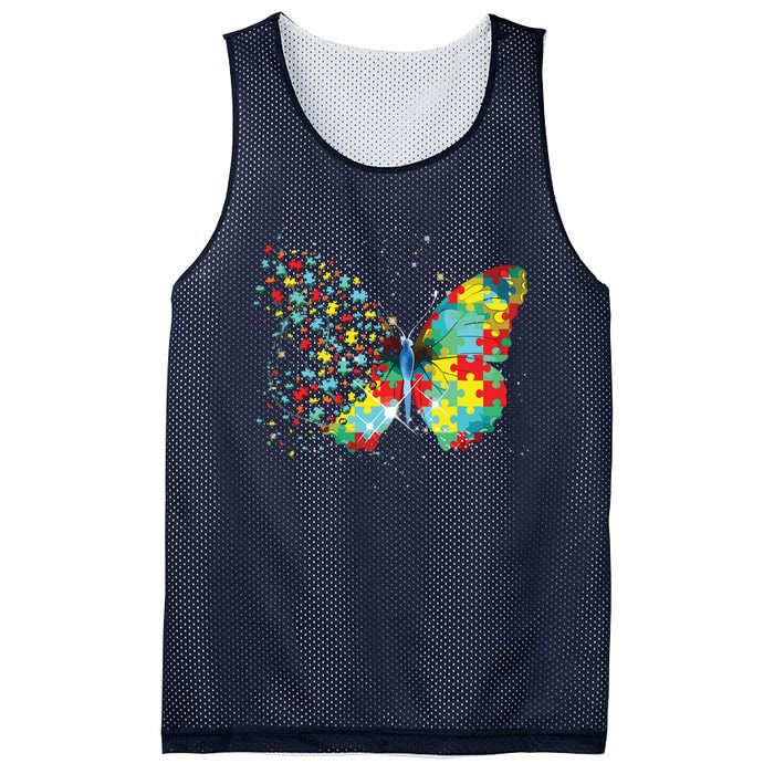 Autism Awareness Butterfly Peace Lover Gift Men Women Mesh Reversible Basketball Jersey Tank