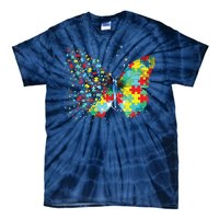 Autism Awareness Butterfly Peace Lover Gift Men Women Tie-Dye T-Shirt