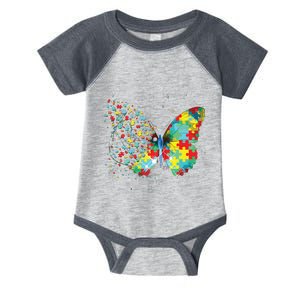 Autism Awareness Butterfly Peace Lover Gift Men Women Infant Baby Jersey Bodysuit