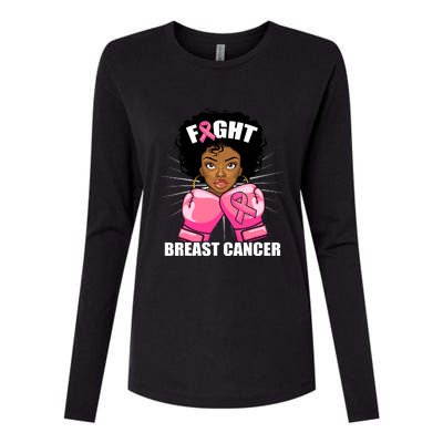 African American Breast Cancer For Women Girls Womens Cotton Relaxed Long Sleeve T-Shirt