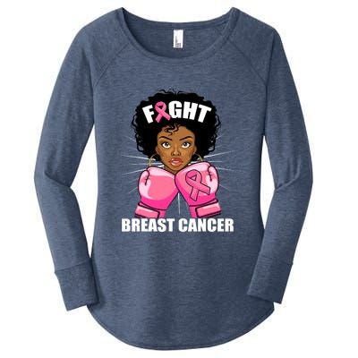 African American Breast Cancer For Women Girls Women's Perfect Tri Tunic Long Sleeve Shirt