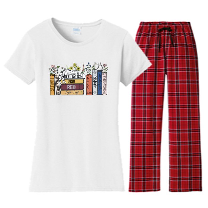 Albums As Books Midnight New Album Women's Flannel Pajama Set