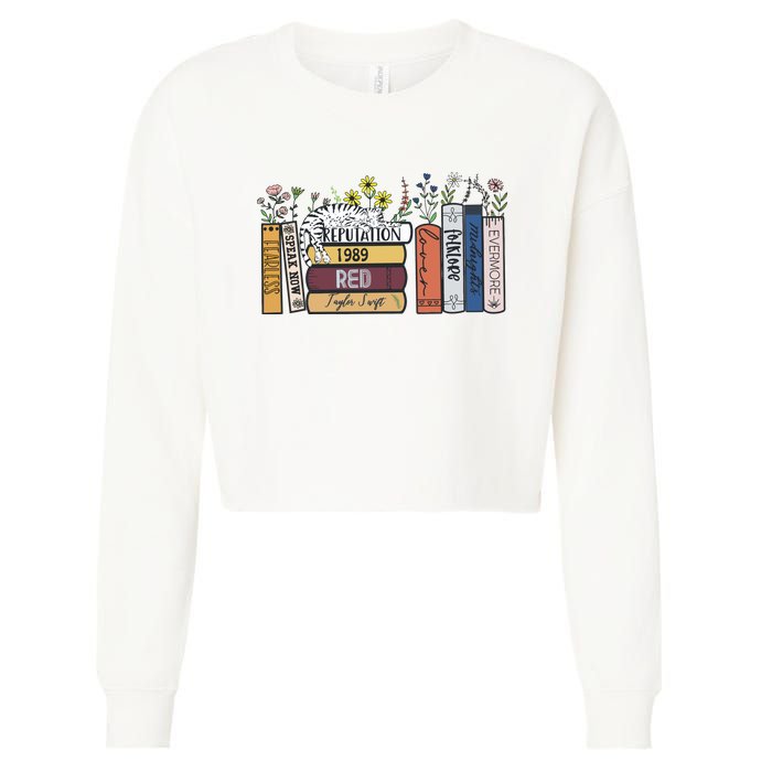 Albums As Books Midnight New Album Cropped Pullover Crew