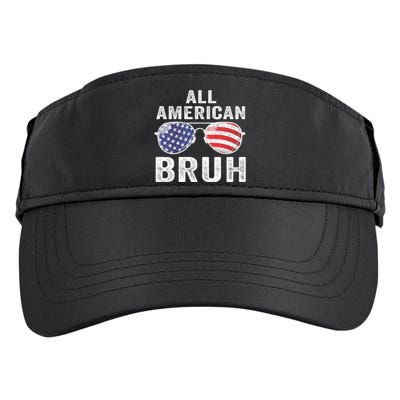 All American Bruh 4th Of July Patriotic Adult Drive Performance Visor