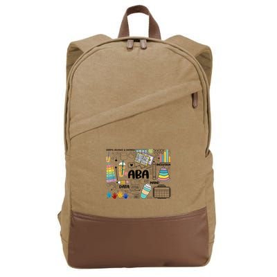 Aba Applied Behavior Analysis Bcba Behavior Analyst Autism Cotton Canvas Backpack