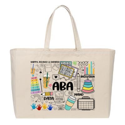 Aba Applied Behavior Analysis Bcba Behavior Analyst Autism Cotton Canvas Jumbo Tote