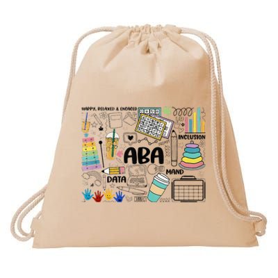 Aba Applied Behavior Analysis Bcba Behavior Analyst Autism Drawstring Bag