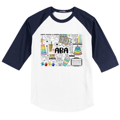 Aba Applied Behavior Analysis Bcba Behavior Analyst Autism Baseball Sleeve Shirt