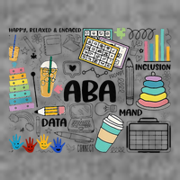 Aba Applied Behavior Analysis Bcba Behavior Analyst Autism 7-Panel Snapback Hat