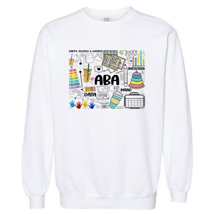 Aba Applied Behavior Analysis Bcba Behavior Analyst Autism Garment-Dyed Sweatshirt