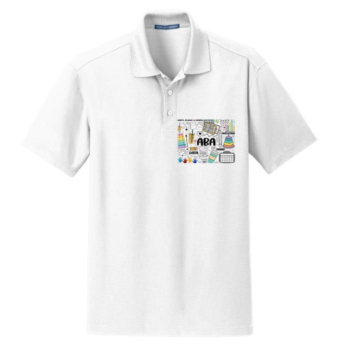 Aba Applied Behavior Analysis Bcba Behavior Analyst Autism Dry Zone Grid Polo