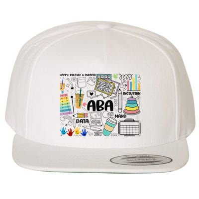 Aba Applied Behavior Analysis Bcba Behavior Analyst Autism Wool Snapback Cap