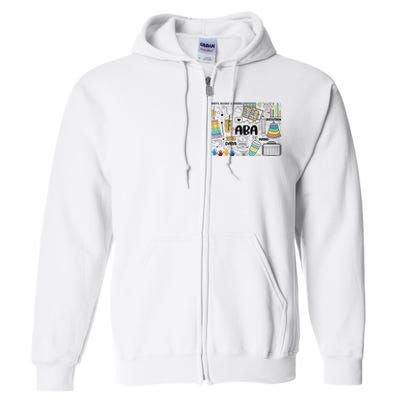 Aba Applied Behavior Analysis Bcba Behavior Analyst Autism Full Zip Hoodie