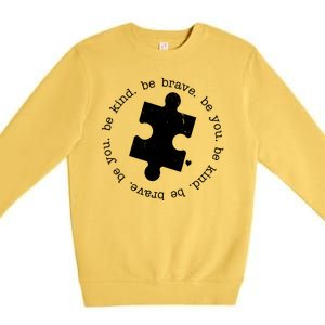 Autism Awareness Be You Quote Premium Crewneck Sweatshirt