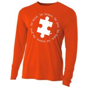 Autism Awareness Be You Quote Cooling Performance Long Sleeve Crew