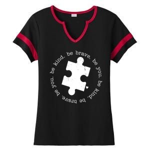 Autism Awareness Be You Quote Ladies Halftime Notch Neck Tee