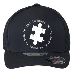 Autism Awareness Be You Quote Flexfit Unipanel Trucker Cap