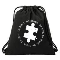 Autism Awareness Be You Quote Drawstring Bag