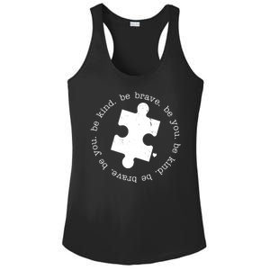 Autism Awareness Be You Quote Ladies PosiCharge Competitor Racerback Tank