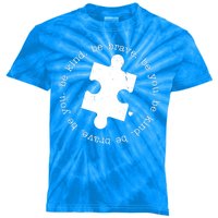 Autism Awareness Be You Quote Kids Tie-Dye T-Shirt