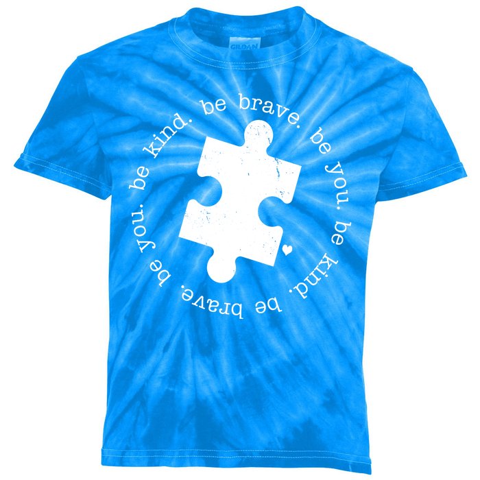 Autism Awareness Be You Quote Kids Tie-Dye T-Shirt