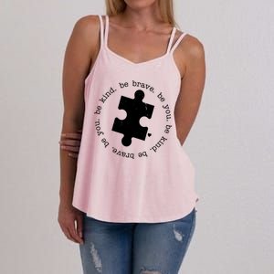 Autism Awareness Be You Quote Women's Strappy Tank