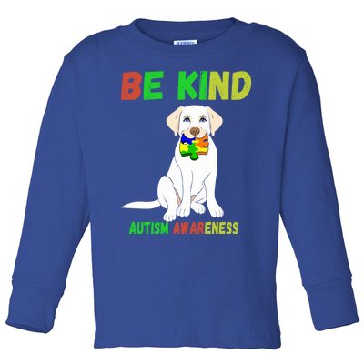 Autism Awareness Be Kind Cute Gift Toddler Long Sleeve Shirt