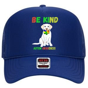 Autism Awareness Be Kind Cute Gift High Crown Mesh Back Trucker Hat