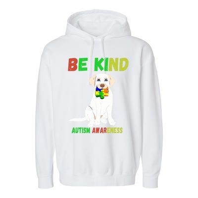 Autism Awareness Be Kind Cute Gift Garment-Dyed Fleece Hoodie