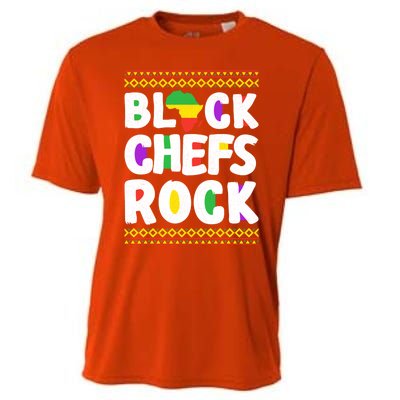 African American Black Chefs Rock Juneteenth Gift Cooling Performance Crew T-Shirt