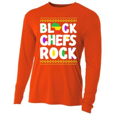 African American Black Chefs Rock Juneteenth Gift Cooling Performance Long Sleeve Crew