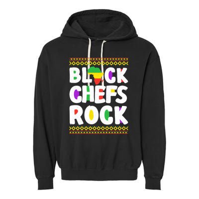 African American Black Chefs Rock Juneteenth Gift Garment-Dyed Fleece Hoodie